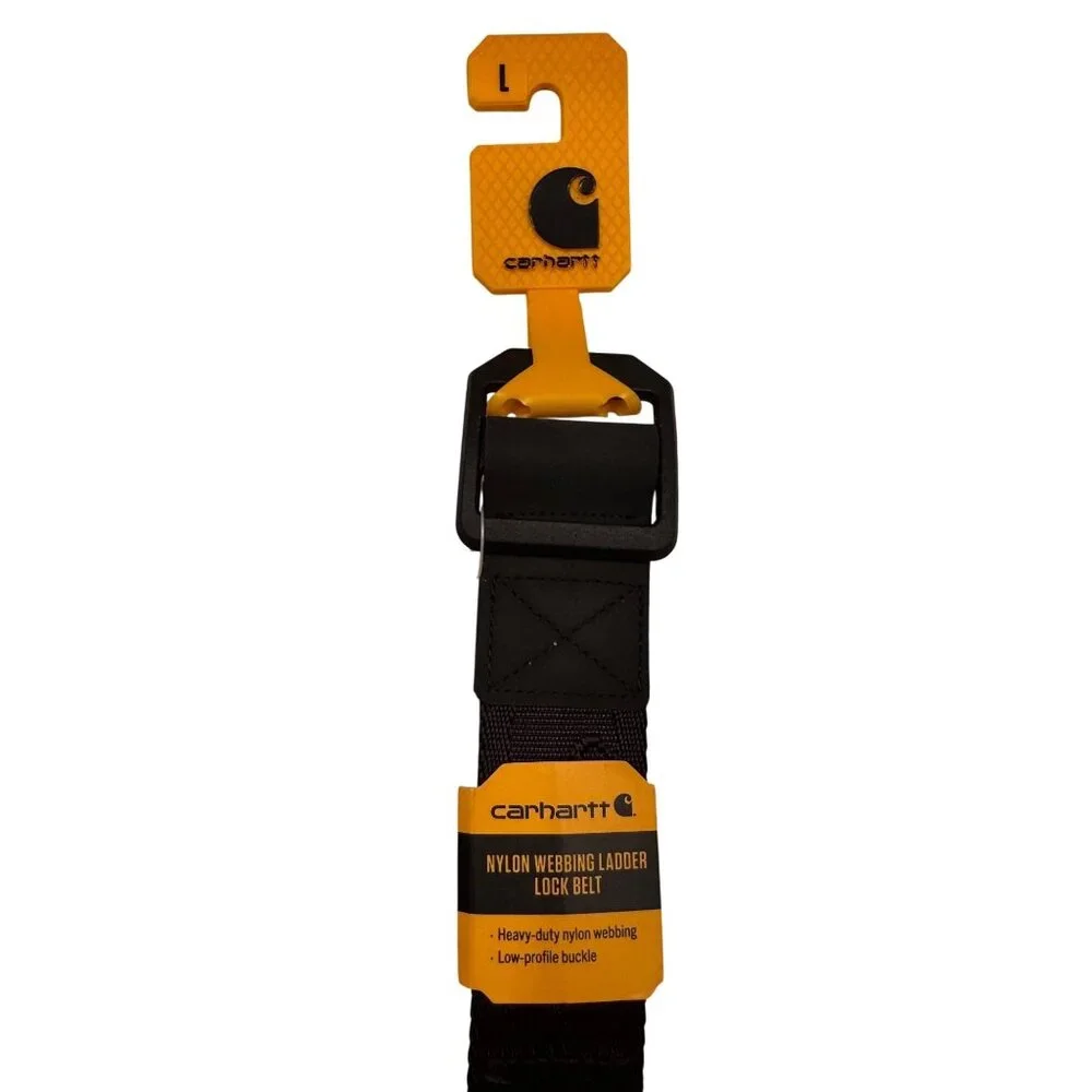 Carhartt Belt Size Large Nylon Webbing Ladder Lock LOGO NWT